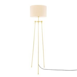 Erill Contemporary Tripod Floor Lamp with Choice of Fabric Shade Floor Lamps Great Lighting UK Ltd