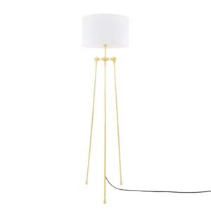 Erill Contemporary Tripod Floor Lamp with Choice of Fabric Shade Floor Lamps Great Lighting UK Ltd