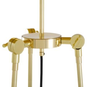 Erill Contemporary Tripod Floor Lamp with Choice of Fabric Shade Floor Lamps Great Lighting UK Ltd