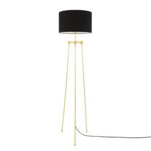 Erill Contemporary Tripod Floor Lamp with Choice of Fabric Shade Floor Lamps Great Lighting UK Ltd