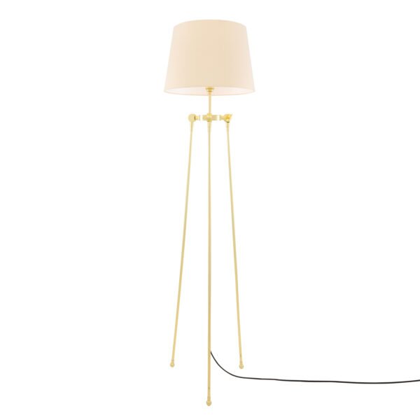 Lismore Modern Floor Lamp with Choice of Fabric Shade Floor Lamps Great Lighting UK Ltd