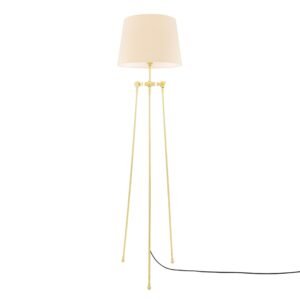 Lismore Modern Floor Lamp with Choice of Fabric Shade Floor Lamps Great Lighting UK Ltd