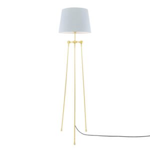 Lismore Modern Floor Lamp with Choice of Fabric Shade Floor Lamps Great Lighting UK Ltd