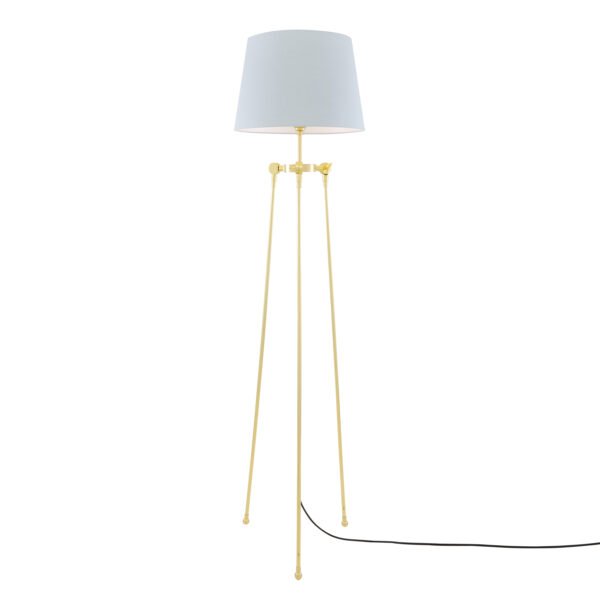 Lismore Modern Floor Lamp with Choice of Fabric Shade Floor Lamps Great Lighting UK Ltd