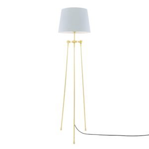 Lismore Modern Floor Lamp with Choice of Fabric Shade Floor Lamps Great Lighting UK Ltd