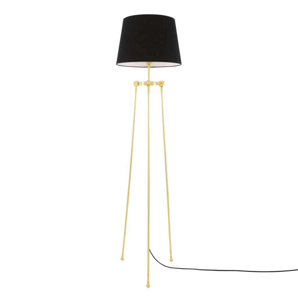 Lismore Modern Floor Lamp with Choice of Fabric Shade