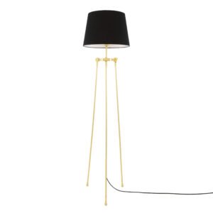 Lismore Modern Floor Lamp with Choice of Fabric Shade Floor Lamps Great Lighting UK Ltd