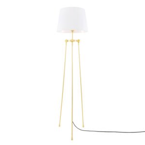 Lismore Modern Floor Lamp with Choice of Fabric Shade Floor Lamps Great Lighting UK Ltd