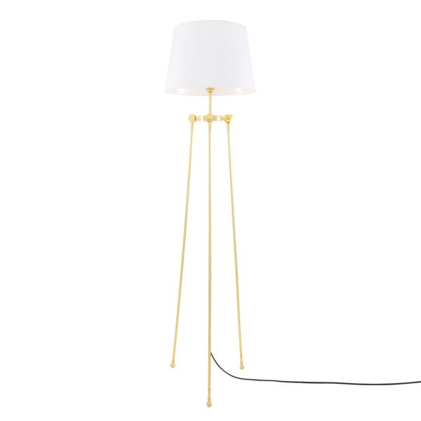Lismore Modern Floor Lamp with Choice of Fabric Shade Floor Lamps Great Lighting UK Ltd