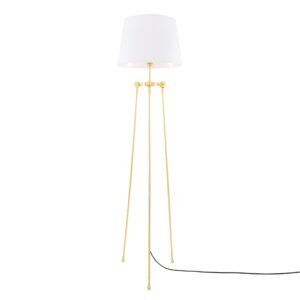 Lismore Modern Floor Lamp with Choice of Fabric Shade Floor Lamps Great Lighting UK Ltd