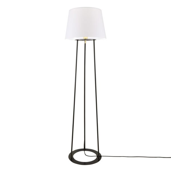 Borris Three-legged Floor Lamp with Choice of Fabric Shade Floor Lamps Great Lighting UK Ltd