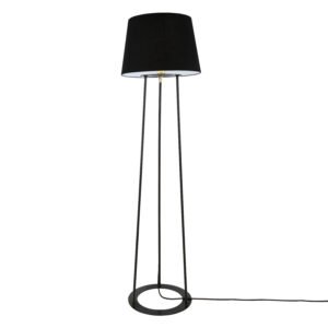 Borris Three-legged Floor Lamp with Choice of Fabric Shade Floor Lamps Great Lighting UK Ltd