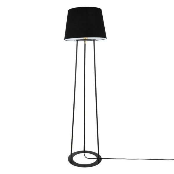 Borris Three-legged Floor Lamp with Choice of Fabric Shade Floor Lamps Great Lighting UK Ltd
