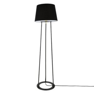 Borris Three-legged Floor Lamp with Choice of Fabric Shade Floor Lamps Great Lighting UK Ltd