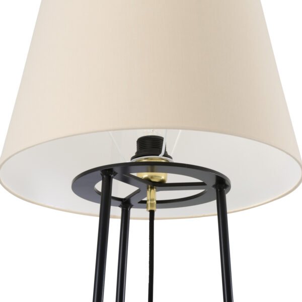 Borris Three-legged Floor Lamp with Choice of Fabric Shade Floor Lamps Great Lighting UK Ltd