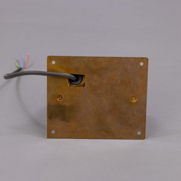 Wade Outdoor IP54 Brass Spotlight with Back Plate Brass Outdoor Lights Great Lighting UK Ltd