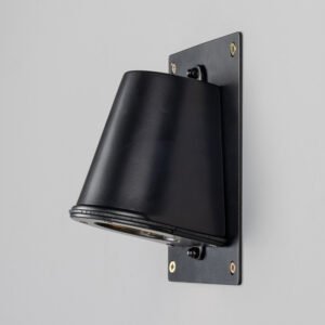 Wade Outdoor IP54 Brass Spotlight with Back Plate Brass Outdoor Lights Great Lighting UK Ltd