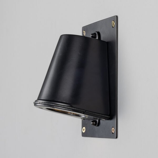 Wade Outdoor IP54 Brass Spotlight with Back Plate Brass Outdoor Lights Great Lighting UK Ltd