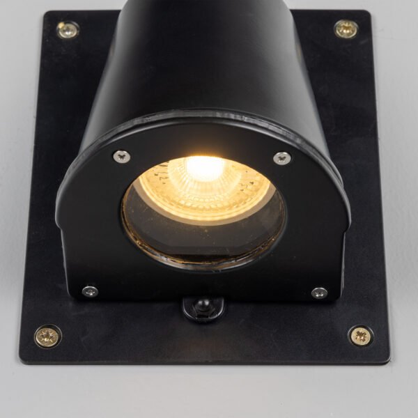 Wade Outdoor IP54 Brass Spotlight with Back Plate Brass Outdoor Lights Great Lighting UK Ltd