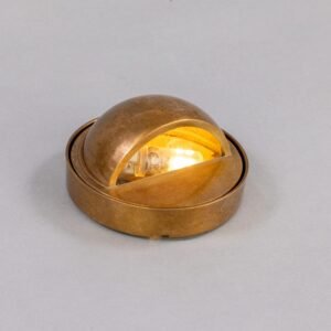 Ancona Wall Mounted Brass Pathway Light Brass Outdoor Lights Great Lighting UK Ltd