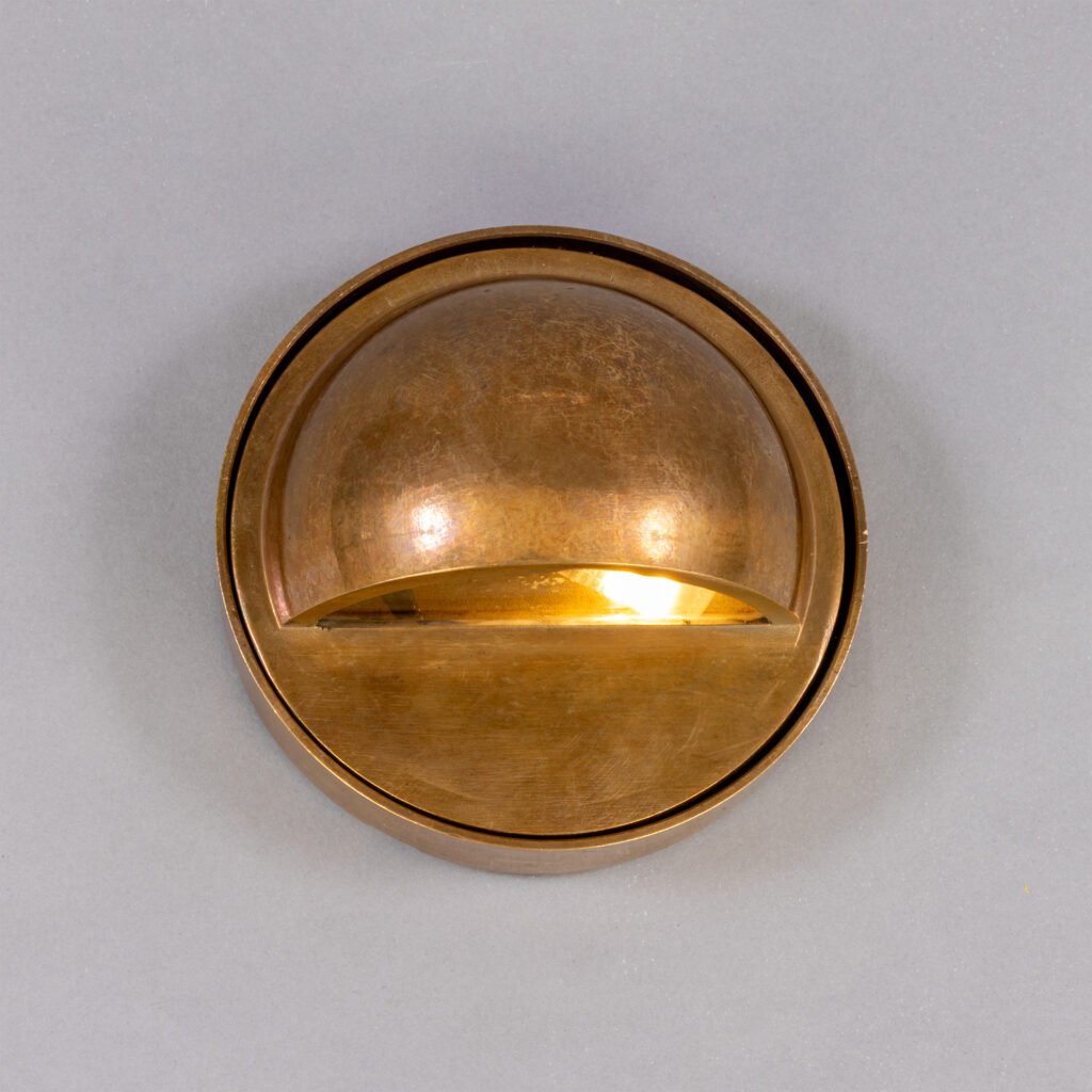 Ancona Wall Mounted Brass Pathway Light