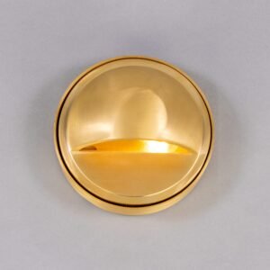 Ancona Wall Mounted Brass Pathway Light Brass Outdoor Lights Great Lighting UK Ltd