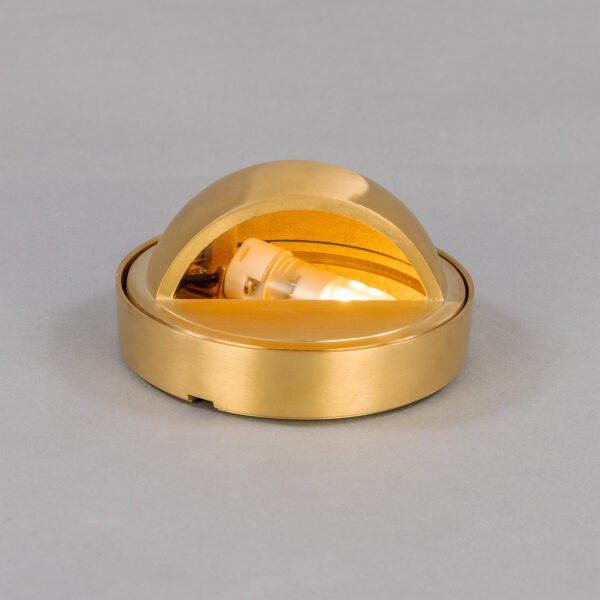 Ancona Wall Mounted Brass Pathway Light Brass Outdoor Lights Great Lighting UK Ltd