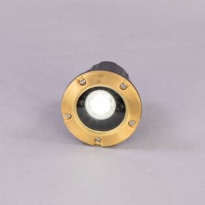Antwerp Brass Adjustable IP65 Ground Spotlight Brass Outdoor Lights Great Lighting UK Ltd