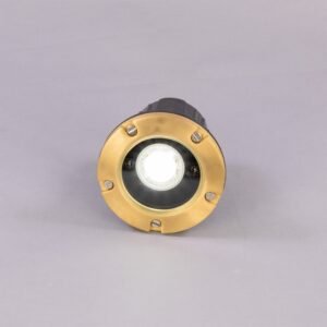 Antwerp Brass Adjustable IP65 Ground Spotlight Brass Outdoor Lights Great Lighting UK Ltd