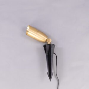 Bokaro Outdoor IP65 Ground Spike Light Brass Outdoor Lights Great Lighting UK Ltd