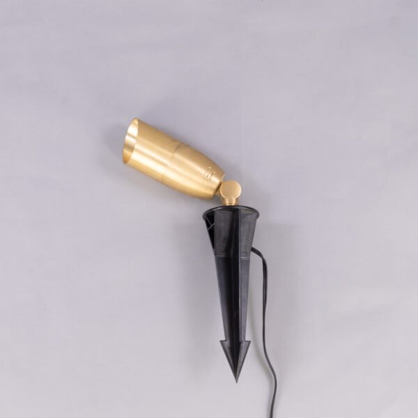 Bokaro Outdoor IP65 Ground Spike Light Brass Outdoor Lights Great Lighting UK Ltd