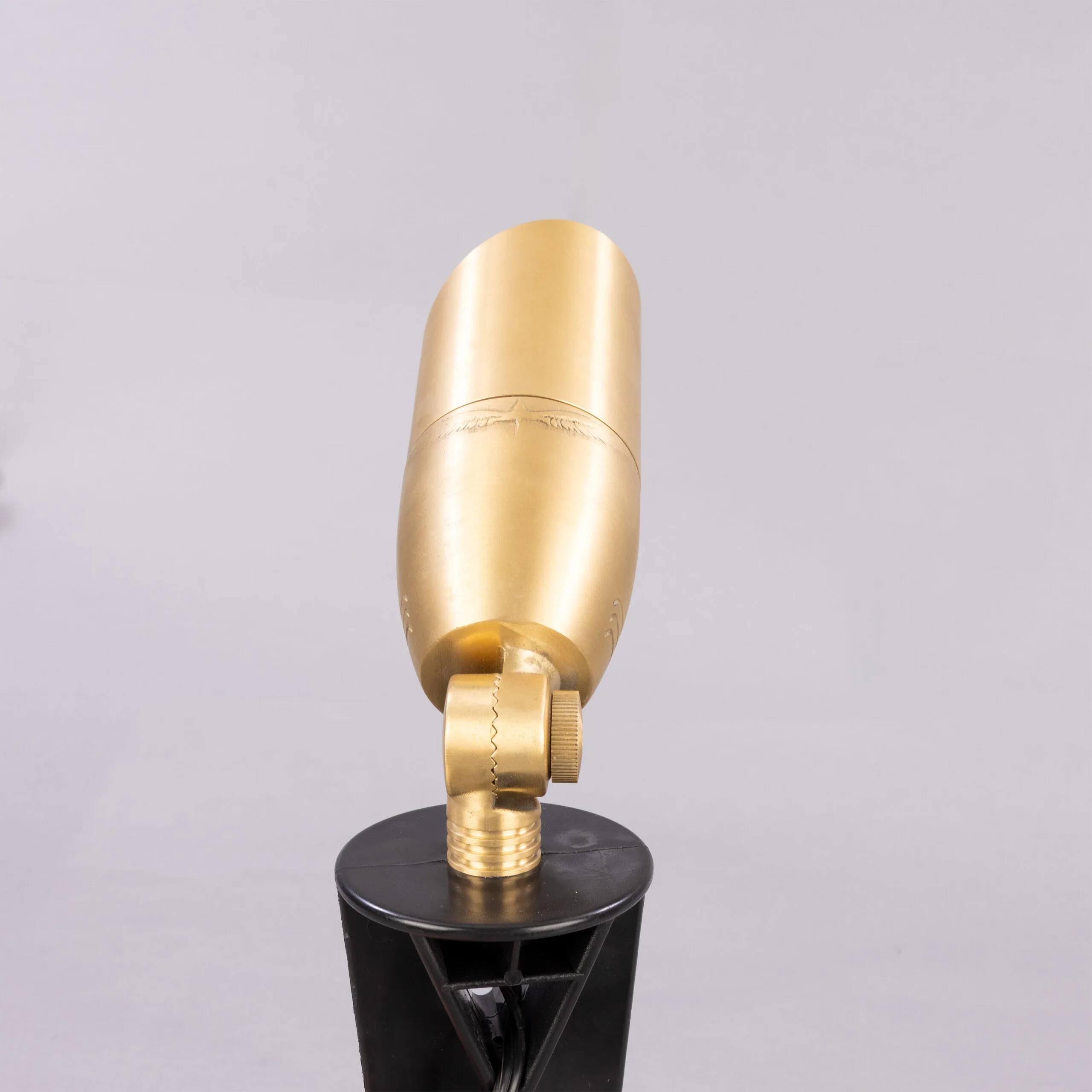 Bokaro Outdoor IP65 Ground Spike Light Brass Outdoor Lights Great Lighting UK Ltd