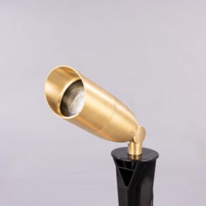 Bokaro Outdoor IP65 Ground Spike Light Brass Outdoor Lights Great Lighting UK Ltd