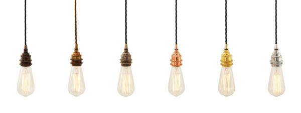 Lome Vintage Bare Bulb Pendant Light Modern Single Pendants Great Lighting UK Ltd
