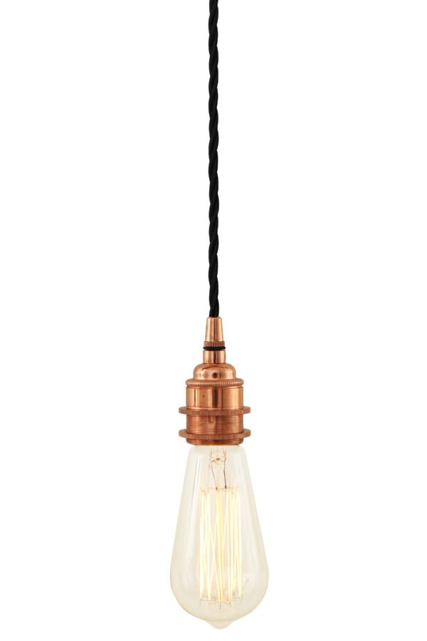 Lome Vintage Bare Bulb Pendant Light Modern Single Pendants Great Lighting UK Ltd