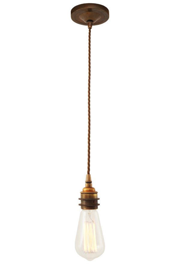 Lome Vintage Bare Bulb Pendant Light Modern Single Pendants Great Lighting UK Ltd