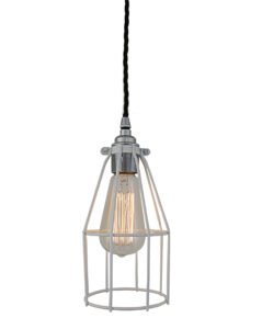 Raze Cage Pendant Light Industrial Caged Pendants Great Lighting UK Ltd