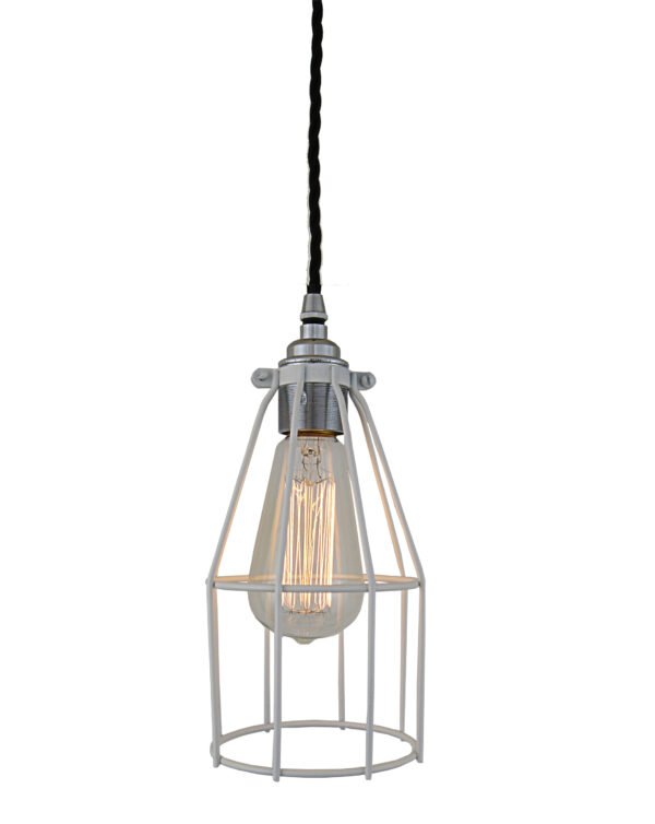 Raze Cage Pendant Light Industrial Caged Pendants Great Lighting UK Ltd