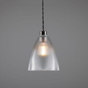Corvera Small Prismatic Pendant Light 20cm Dia. Holophane Pendants Great Lighting UK Ltd