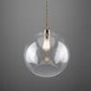 Eden 350mm Clear Sphere Pendant Bedroom Pendant Lights Great Lighting UK Ltd