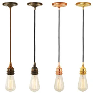 Dili Vintage Bare Bulb Pendant Light Kitchen Island Lighting Great Lighting UK Ltd