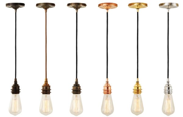 Dili Vintage Bare Bulb Pendant Light Modern Single Pendants Great Lighting UK Ltd
