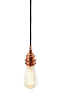 Dili Vintage Bare Bulb Pendant Light Modern Single Pendants Great Lighting UK Ltd