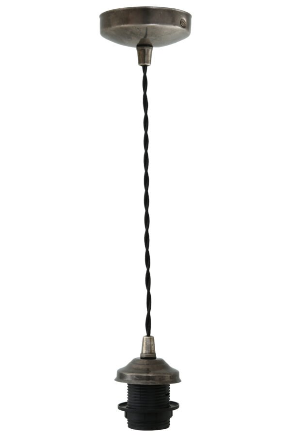 Doha Vintage Pendant Light with Twisted Braided Cable Kitchen Ceilings Lights Great Lighting UK Ltd