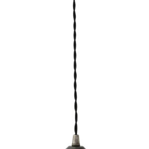Doha Vintage Pendant Light with Twisted Braided Cable Minimalist Ceiling Lights Great Lighting UK Ltd