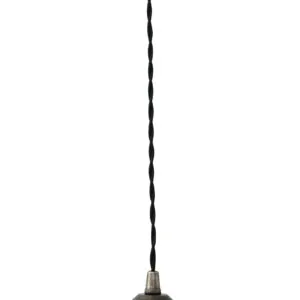 Doha Vintage Pendant Light with Twisted Braided Cable Minimalist Ceiling Lights Great Lighting UK Ltd