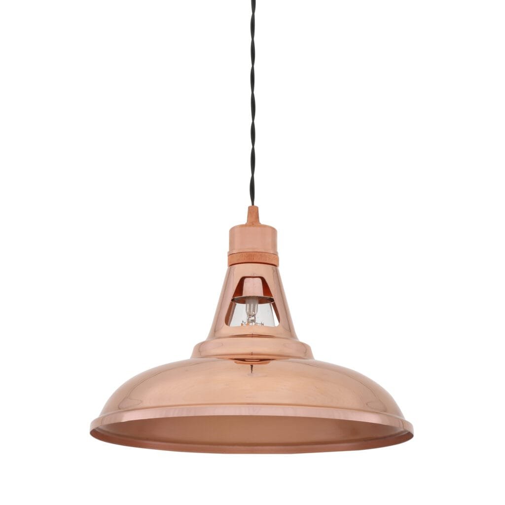 Minsk Copper Pendant Light Industrial Pendant Lights Great Lighting UK Ltd
