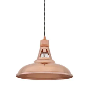 Minsk Copper Pendant Light Industrial Pendant Lights Great Lighting UK Ltd