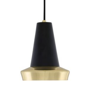 Malabo Polished Brass And Matt Black Pendant Brass and Moroccan Pendants Great Lighting UK Ltd