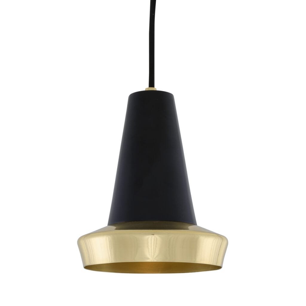 Malabo Polished Brass And Matt Black Pendant Brass and Moroccan Pendants Great Lighting UK Ltd